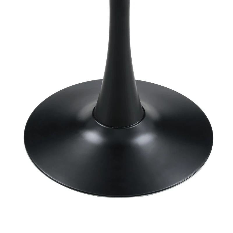 Table d'appoint ronde, style mid-century, pieds antidérapants, usage multifonction, 60x60x72 cm, Noyer