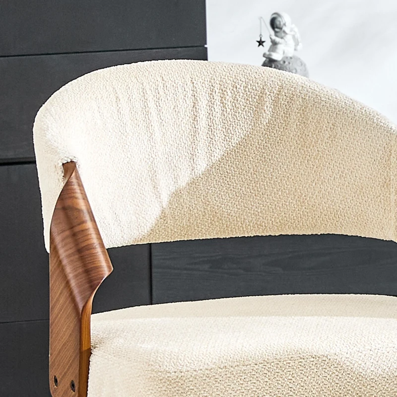 Lot de 2 tabourets de bar avec dossier, design rétro élégant, mousse haute densité et patins antidérapants, 51x42x95 cm, Blanc