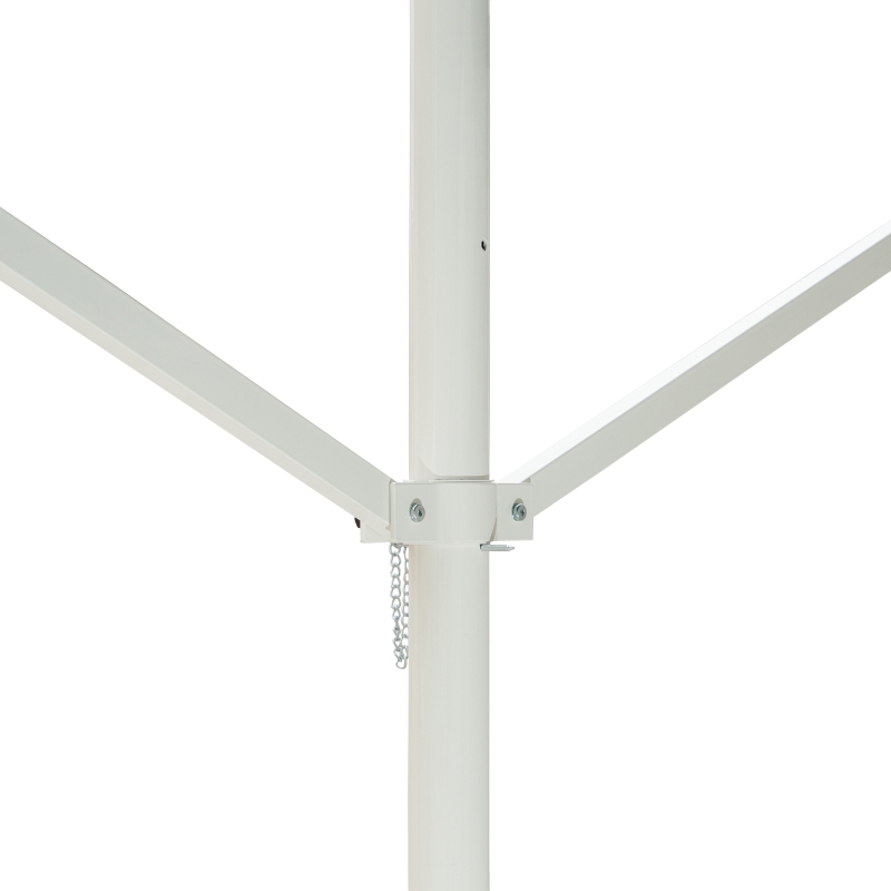 Outsunny Store Double Pente 3 x 3 m Manuel rétractable Inclinaison réglable métal Polyester imperméabilisé Vert