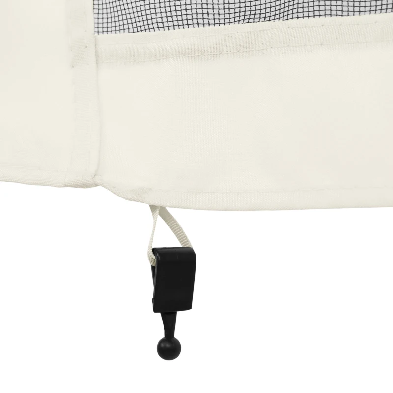 Outsunny Moustiquaires pour barnum de jardin 3 x 3 m - lot de 4 moustiquaires zippées + crochets d'attaches - polyester nylon