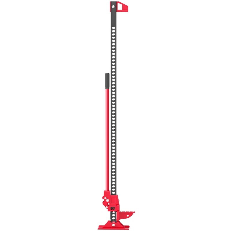 HOMCOM Farmjack Krik 135 cm 3000 kg Capaciteit Offroad Winch van Staal Rood+Zwart