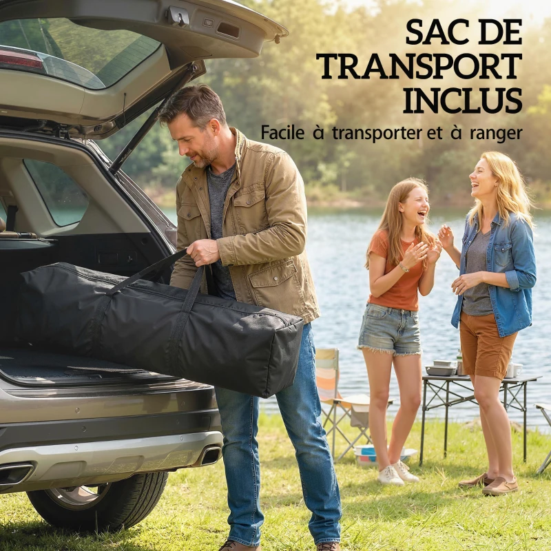 Outsunny Tonnelle de jardin 4 x 4 m pop up tonnelle pliante réglable en hauteur protection UV30+ montage facile gris