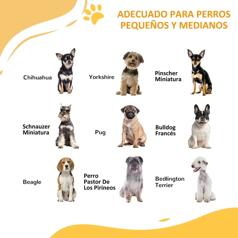 PawHut Barrera de Seguridad para Perros 74-80 cm con Montaje a Presión Doble Bloqueo Extensión para Puerta Escalera Blanco