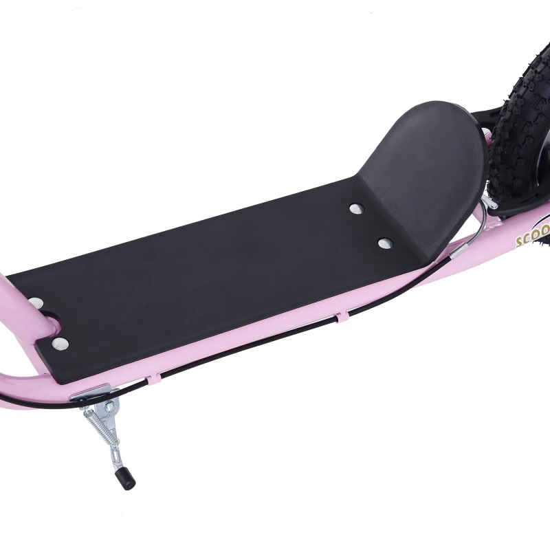HOMCOM Trottinette patinette Grandes Roues pneumatiques Ø 41 cm avec pegs Rose