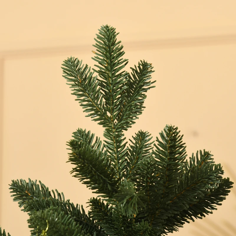 HOMCOM kunstkerstboom 1,8 m kerstboom dennenboom PVC PE metaal groen Ø 90 x 180 cm