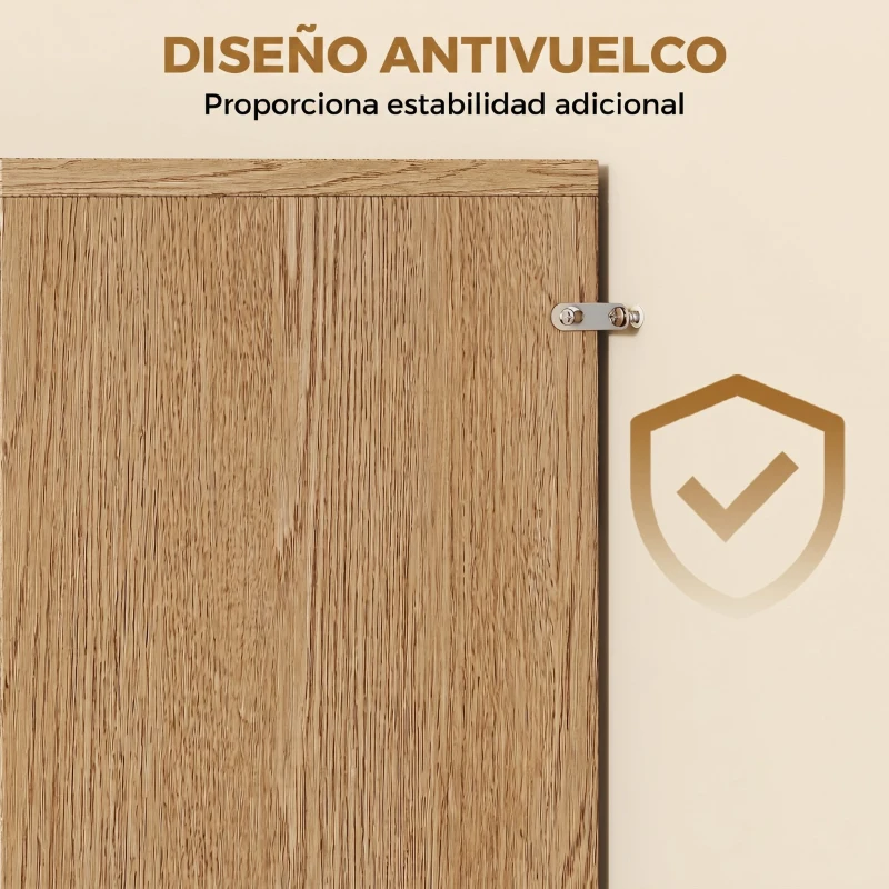 HOMCOM Recibidor de Entrada con Espejo Cajón y Estante Mueble de Recibidor para Pasillo 91,5x27,9x85,5 cm Roble