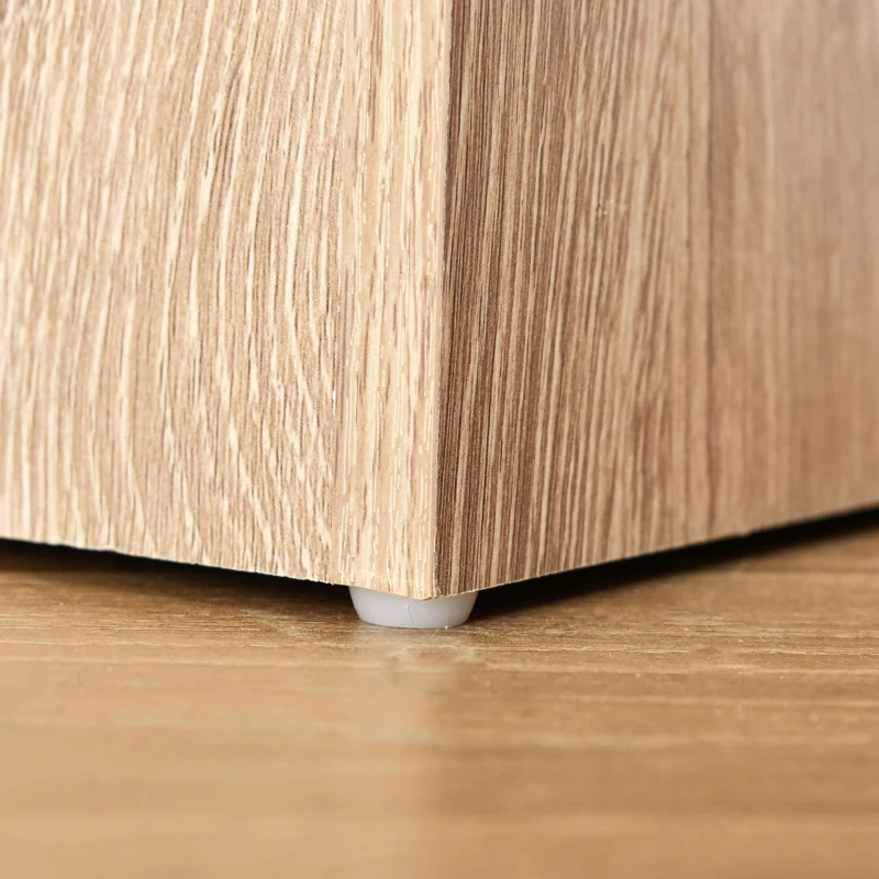 HOMCOM Bibliothèque, étagère de rangement à 5 niveaux avec étagères réglables, 63 x 29,2 x 176 cm, bois naturel