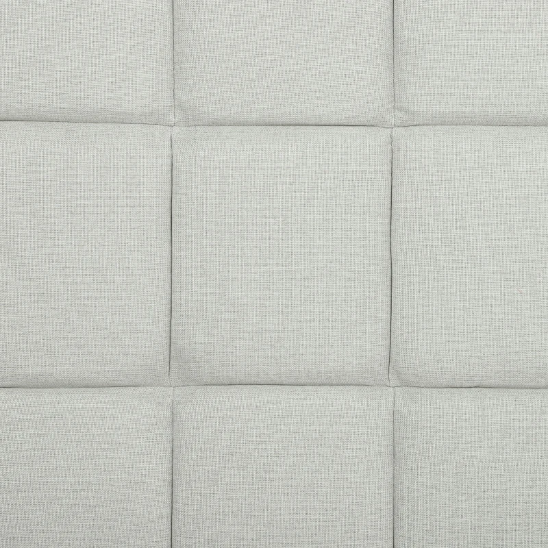 HOMCOM Cama 135x190 cm con Almacenaje Inferior Tapizada y Cabecero Acolchado con Orejas Beige
