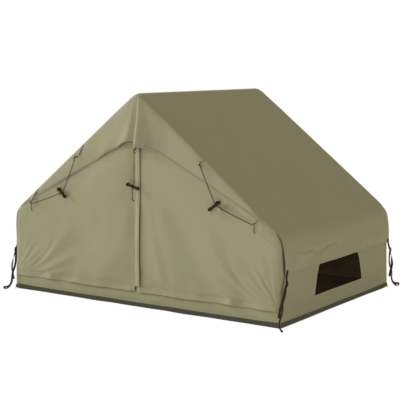 Outsunny Inflatable Tent Waterproof for Camping Blow Up Tent with Pump Carry Bag for 2-4 Person