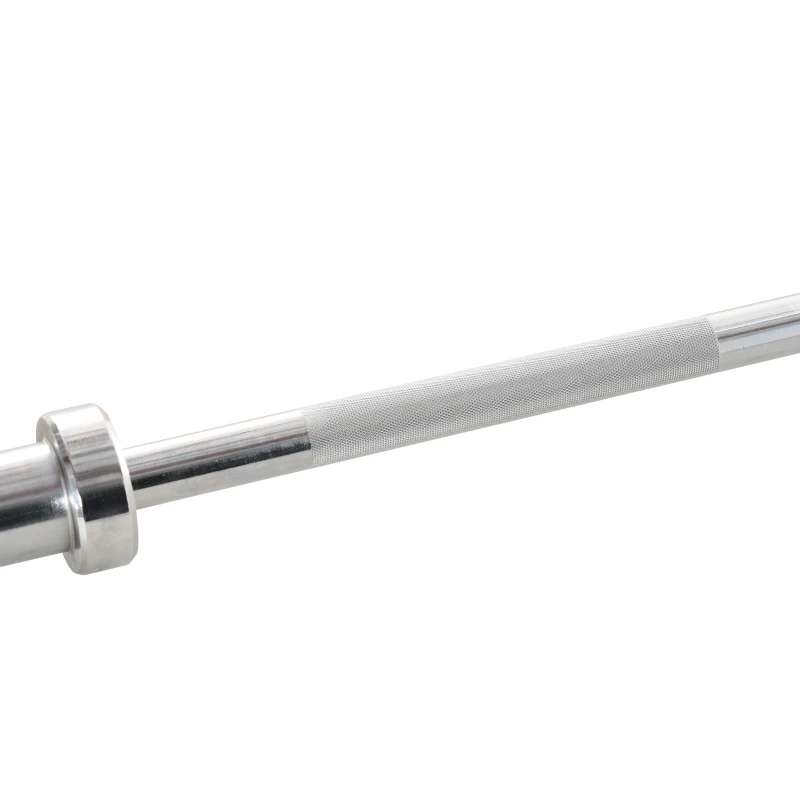HOMCOM 5cm Weight Lifting Barbell Bar with Anti-slip Hand Grip, Spring Collars, Solid Steel, Olympic Bar for Home Fitness Exercise Gym Equipment