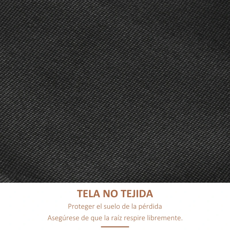 Outsunny Jardinera de Madera de 4 Niveles Jardinera Elevada Exterior con Orificios de Drenaje 80x45x142 cm Naranja