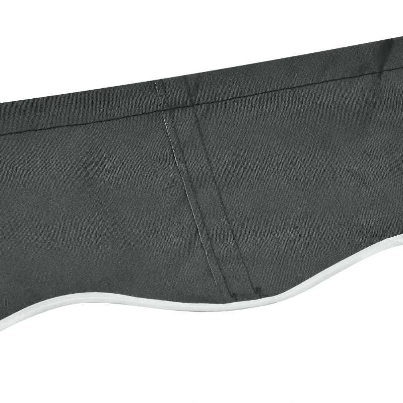 Outsunny Material de Schimb pentru Copertină Retractabilă din Poliester Anti-UV, 4x2.5 m, Gri