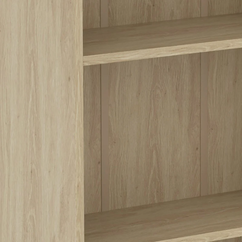HOMCOM Estante de Armazenamento com 3 Compartimentos e Prateleira Ajustável 60x24x93 cm Madeira Natural
