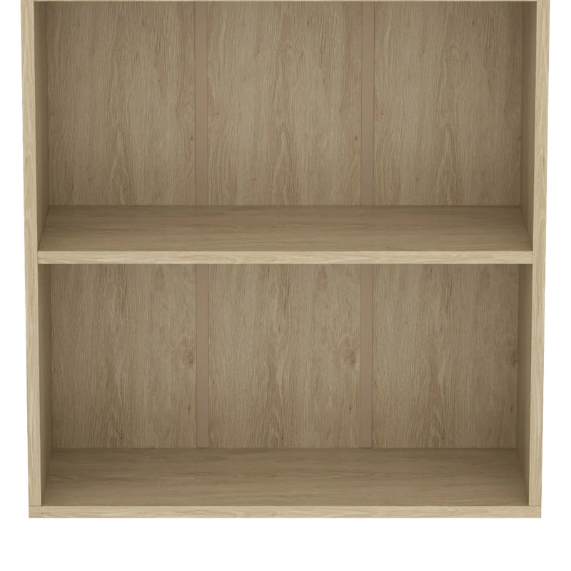 HOMCOM Estante de Armazenamento com 3 Compartimentos e Prateleira Ajustável 60x24x93 cm Madeira Natural