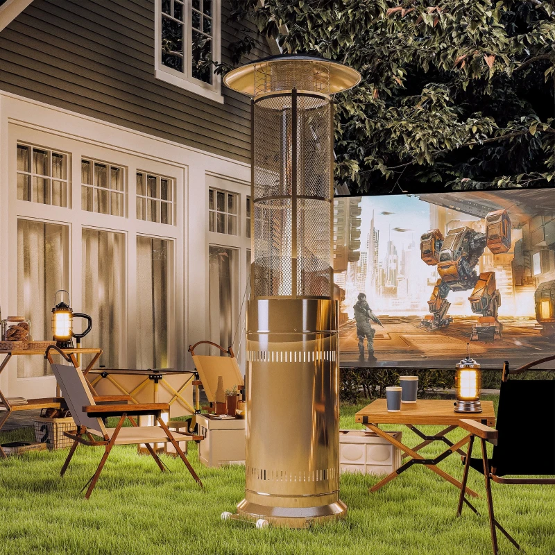 Outsunny 11Kw Adjustable Heat Gas Patio Heater