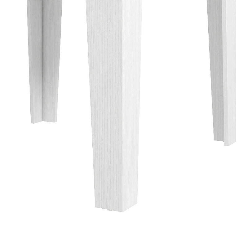 HOMCOM Dining Table for 4, 80L x 80W x 75Hcm, Modern Square Kitchen Table, White