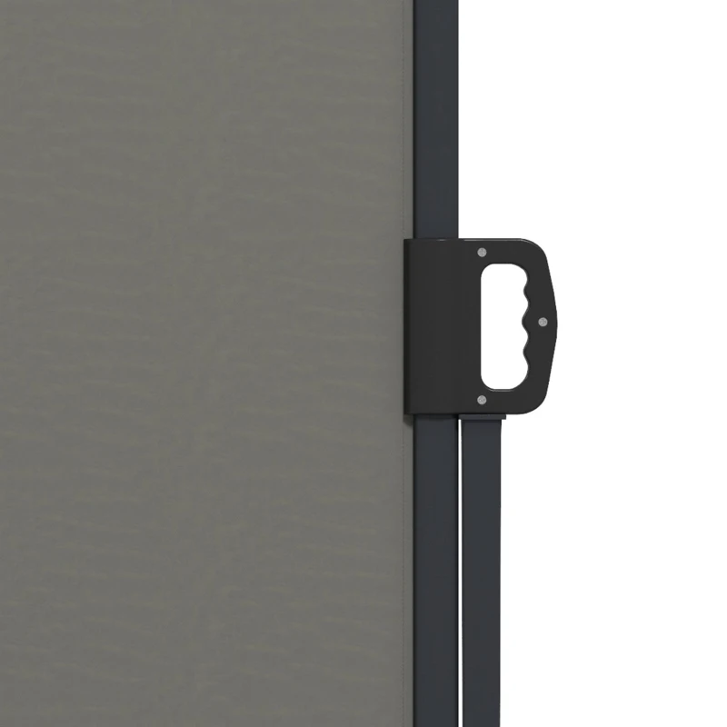 Outsunny Store latéral brise-vue paravent rétractable 4 x 1,80 m alu. polyester anti-UV haute densité 180 g/m² gris foncé