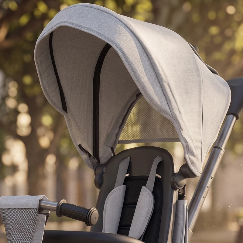 AIYAPLAY Triciclo per Bambini 6 in 1 con Maniglione di Spinta e Sedile Girevole, 111.5x52x98 cm, Grigio