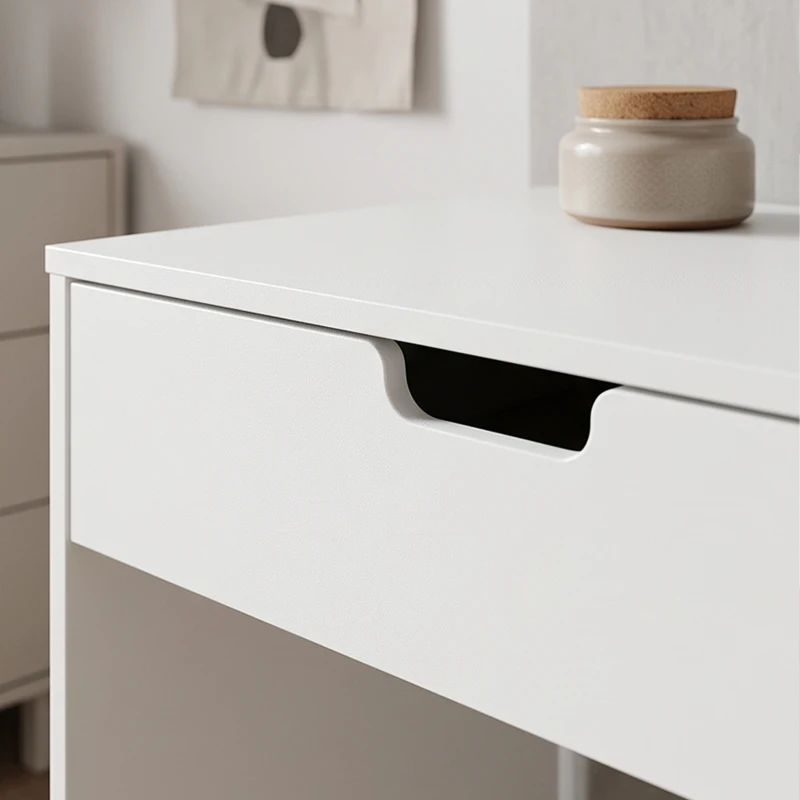 HOMCOM Coiffeuse avec tiroir, table de maquillage moderne moderne, pour chambre à coucher, 75 x 40 x 75 cm, blanc