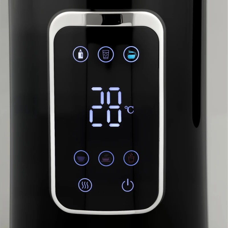 HOMCOM Electric Kettle, 1.7L Fast Boil 3000W Water Kettle with LED Display, Adjustable Temperature, Keep Warm Function, Black