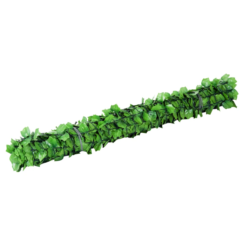 Outsunny Rotolo di Siepe Artificiale per Balcone e Giardino in PE Verde 300x150cm