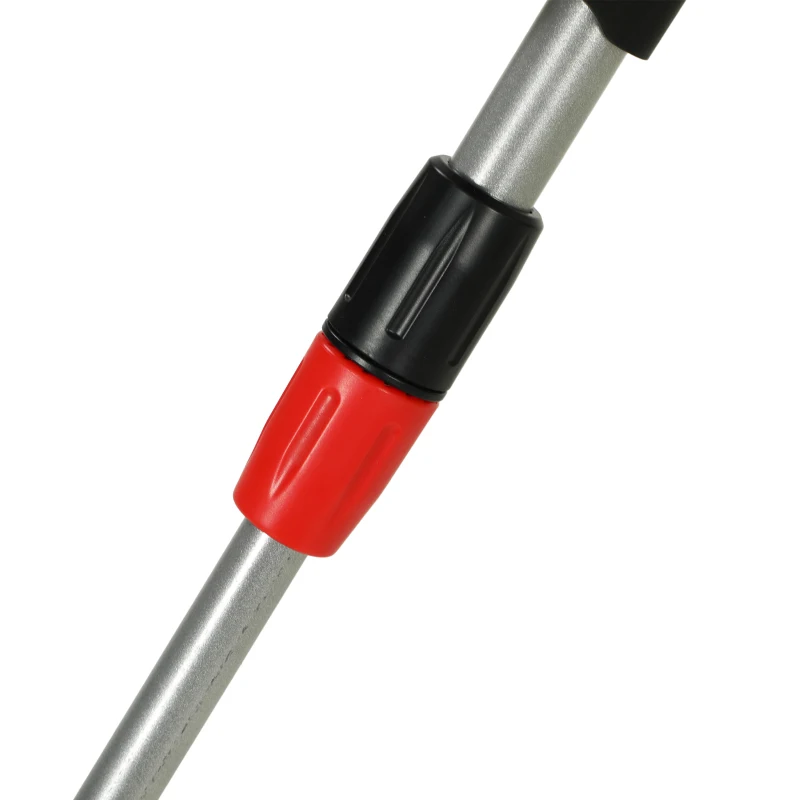 Outsunny Desbrozadora Batería 18V con 2 Baterías de 4.0Ah y Cargador Barra Ajustable Cabezal y Mango Regulables Plateado