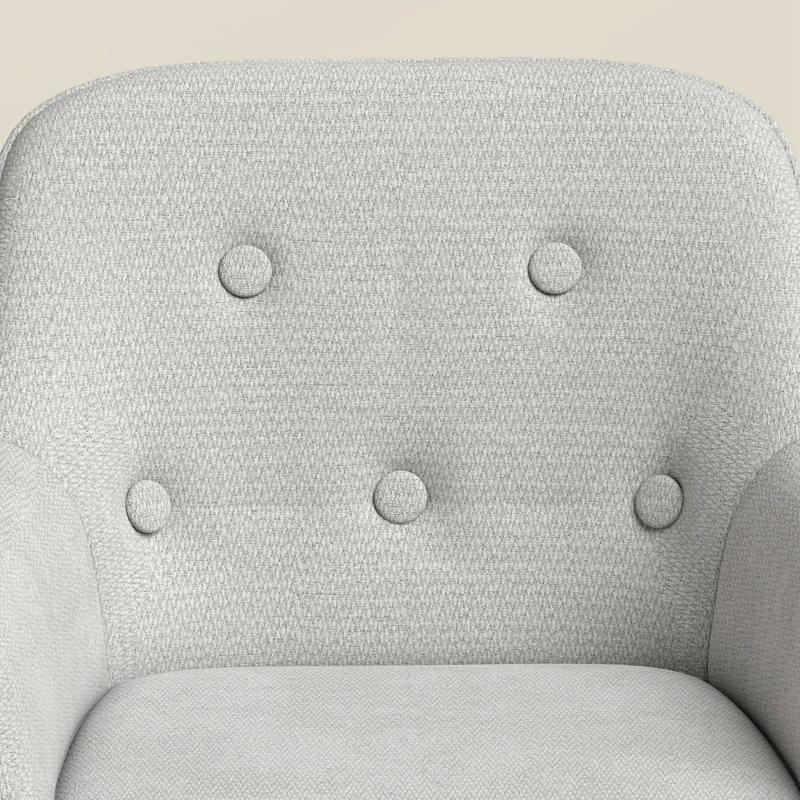 HOMCOM Banquetas de Bar Conjunto de 2, Banquetas em Chenille, Altura Ajustável, Rotação 360°, Encosto e Apoiápés, Cinza