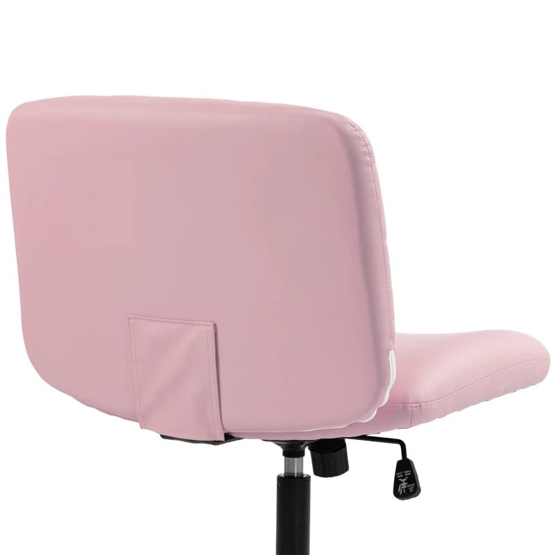 HOMCOM extra nail tech rolling retro fabric cute teenager arms hairdresser on chairs desks spinny comfortable beauty