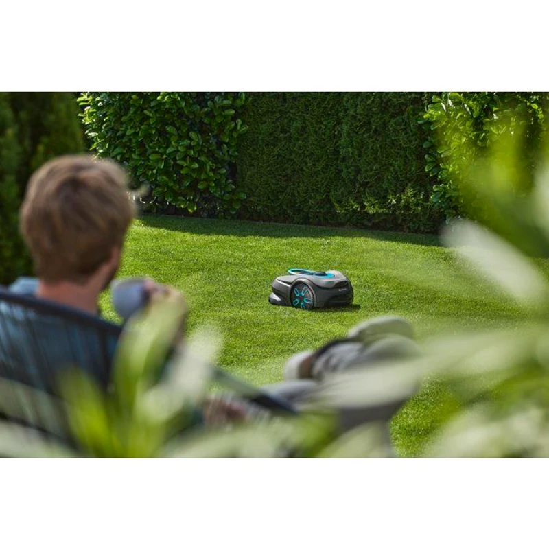 Tondeuse robot - GARDENA - Smart SILENO sense 600 - Connectée - Jusqu'a 600 m² - Sans câble périphérique ni Smart Gateway