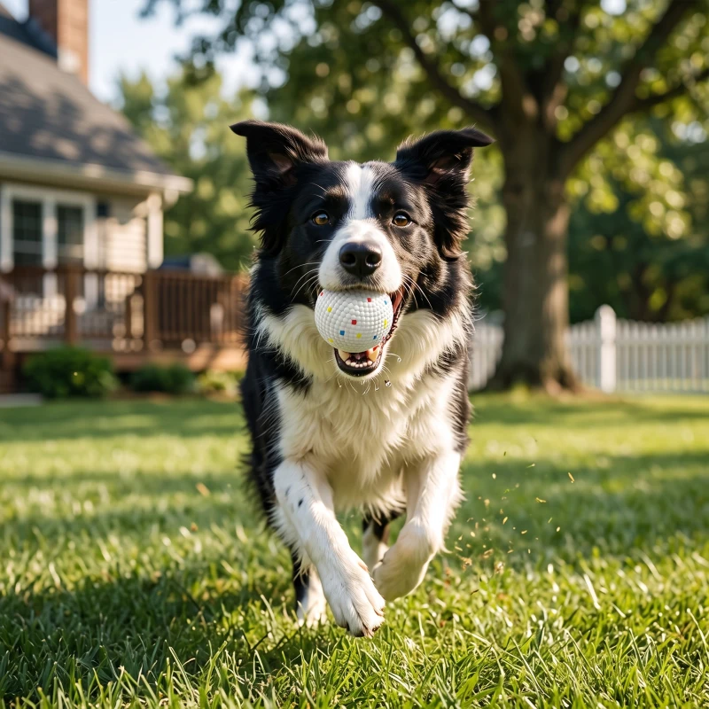 PawHut Set 6 Palline per Cani Adatte a Lanciatori Autuomatici, Galleggianti e Rimbalzanti Ø5,8 cm, Bianco