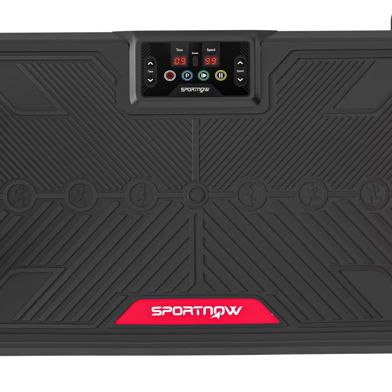SPORTNOW Vibration Plate Exercise Machine with 99 Speed Levels, 3 Programs, Quiet Vibrating Plate with Resistance Bands