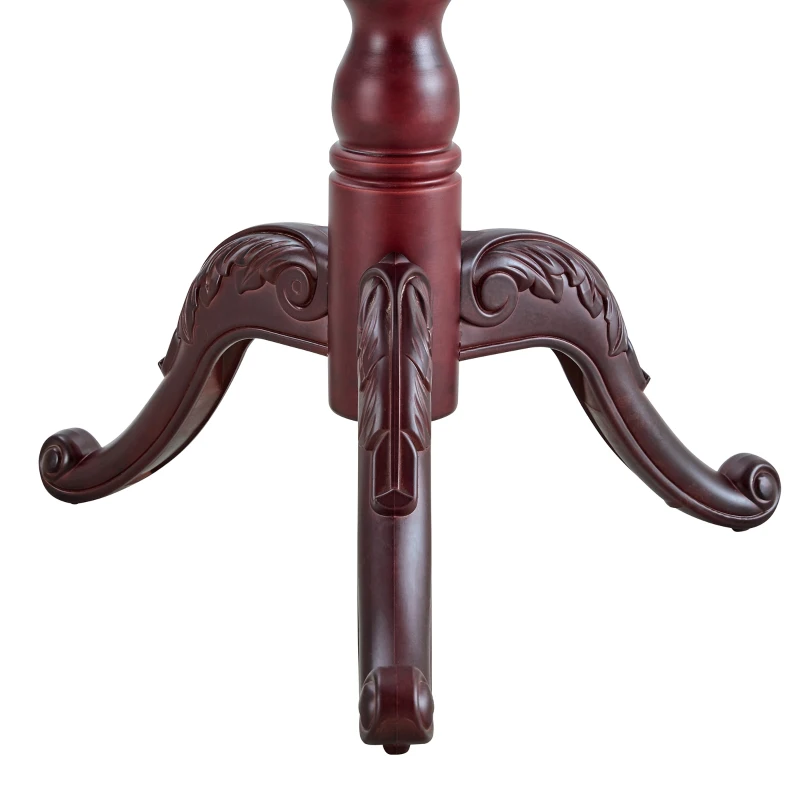Porte-manteau européen en bois massif, design sculpté et élégant, plusieurs crochets à hauteurs variées, 48x48x195 cm, Noyer