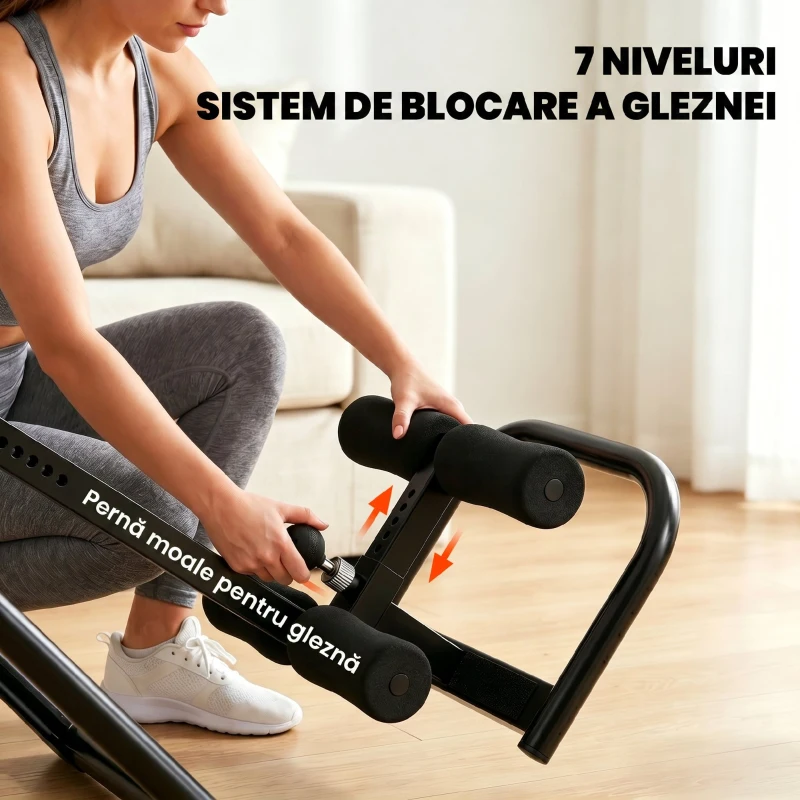 SPORTNOW Masă de Inversiune 3-în-1 cu Bare Flotări, Tracțiuni, Masă de Inversiune