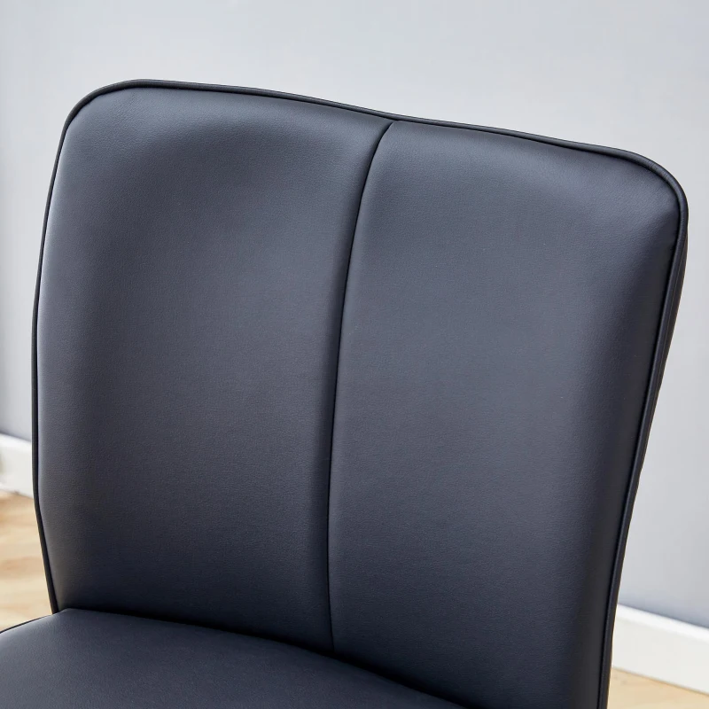 Tabouret de bar haut, lot de 2, pieds réglables antidérapants, 44,00x44,00x101,00 cm, Noir+Argent