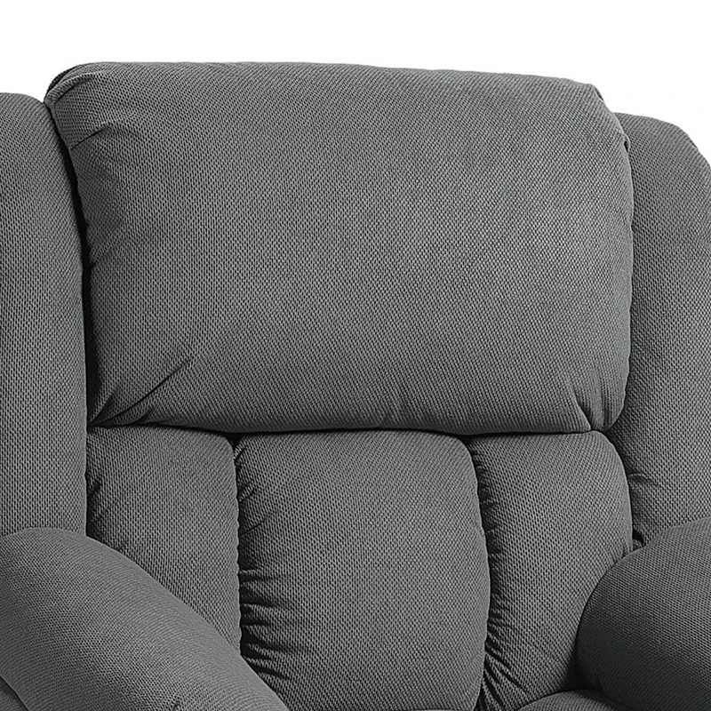 HOMCOM TV-fauteuil met massage- en verwarmingsfunctie, elektrische sta-op fauteuil, afstandsbediening, zijvakken, grijs