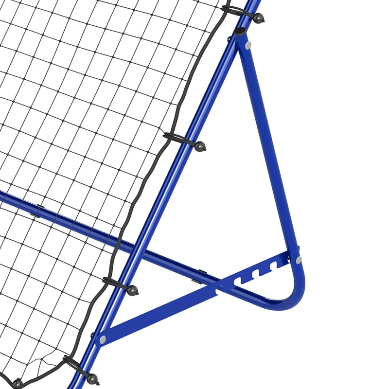 HOMCOM Adjustable Rebounder Net Kickback Target Goal for Teens Adults Training, Blue