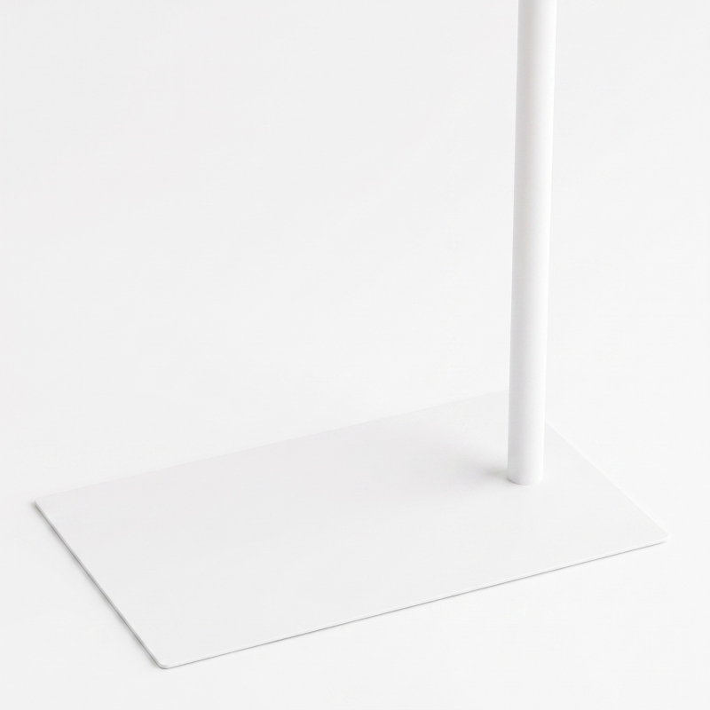 HOMCOM Half Moon Lash Light, 350° Rotatable Head, 7 Colours, Dimmable Beauty Floor Lamp, White