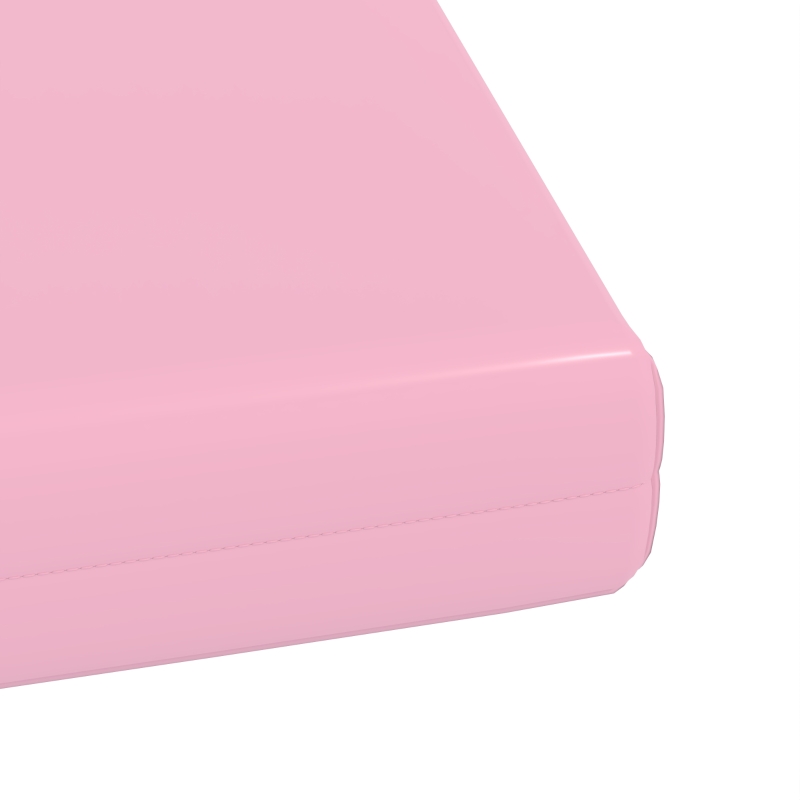 HOMCOM 6 Piece Soft Play Equipment for Kids Climb and Crawl, Pink