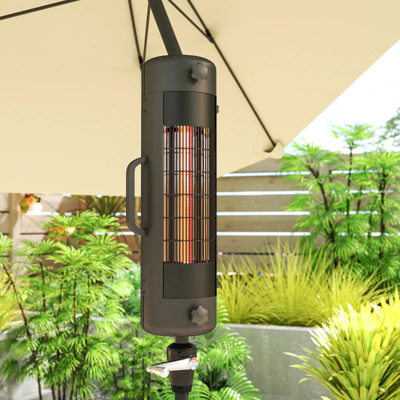 Outsunny Patio Parasol Heater, Electric Umbrella Mounted Heater for 25-70 mm Poles