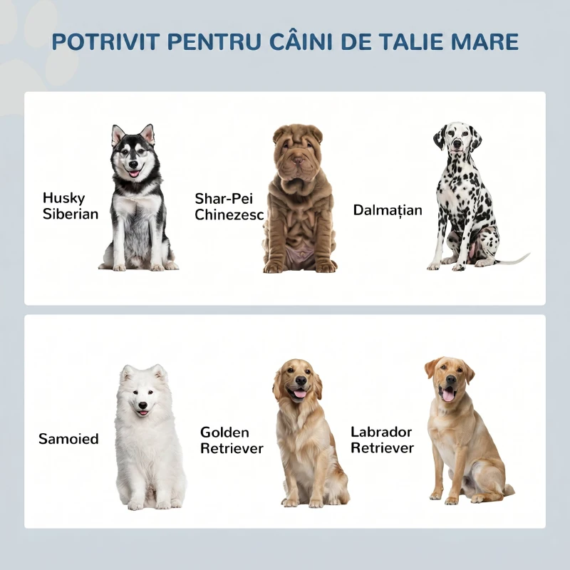 Pawhut Boluri inaltate Caini – Cu Dulap Depozitare 44L & Suport Stabil