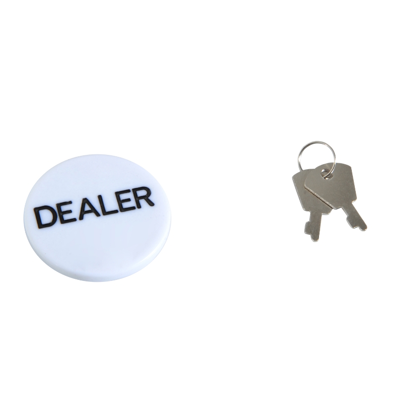 HOMCOM Mallette de Poker Coffret de Poker Complet avec 500 jetons 2 Jeux de Cartes + 5 dés Bouton Dealer 2 clés alu.