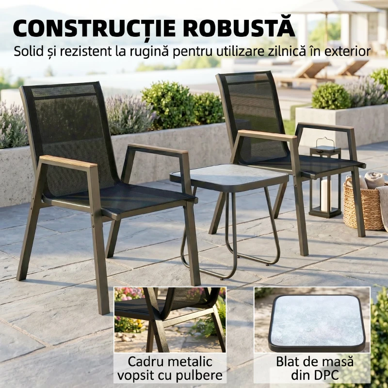 Outsunny set bistro terasă elegant