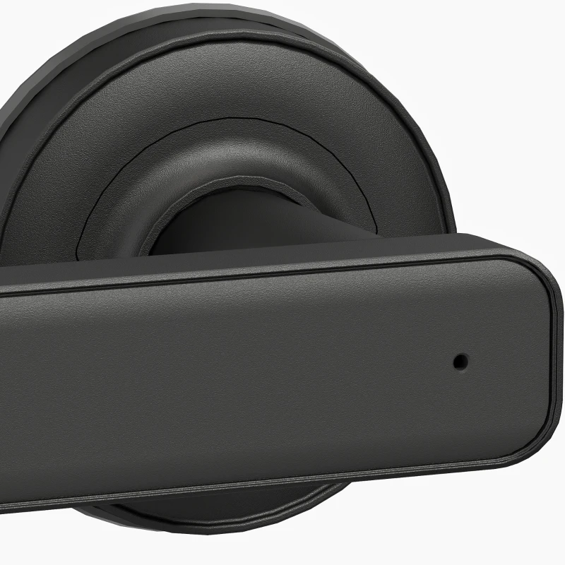 HOMCOM Cerradura de Puerta Inteligente, 5 Accesos por Huella, Código, Tarjeta NFC, Aplicación Tuya/Smart Life y Llave, Negro