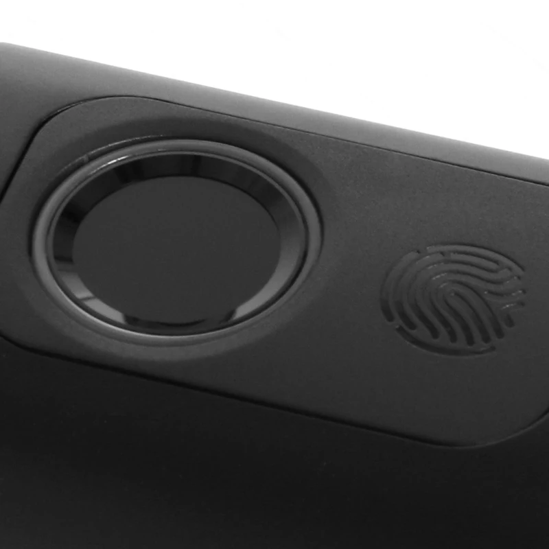 HOMCOM Cerradura Inteligente 5 en 1 con Huella App Tuya Bluetooth Código Tarjeta NFC/RF Llave Códigos Temporales Negro
