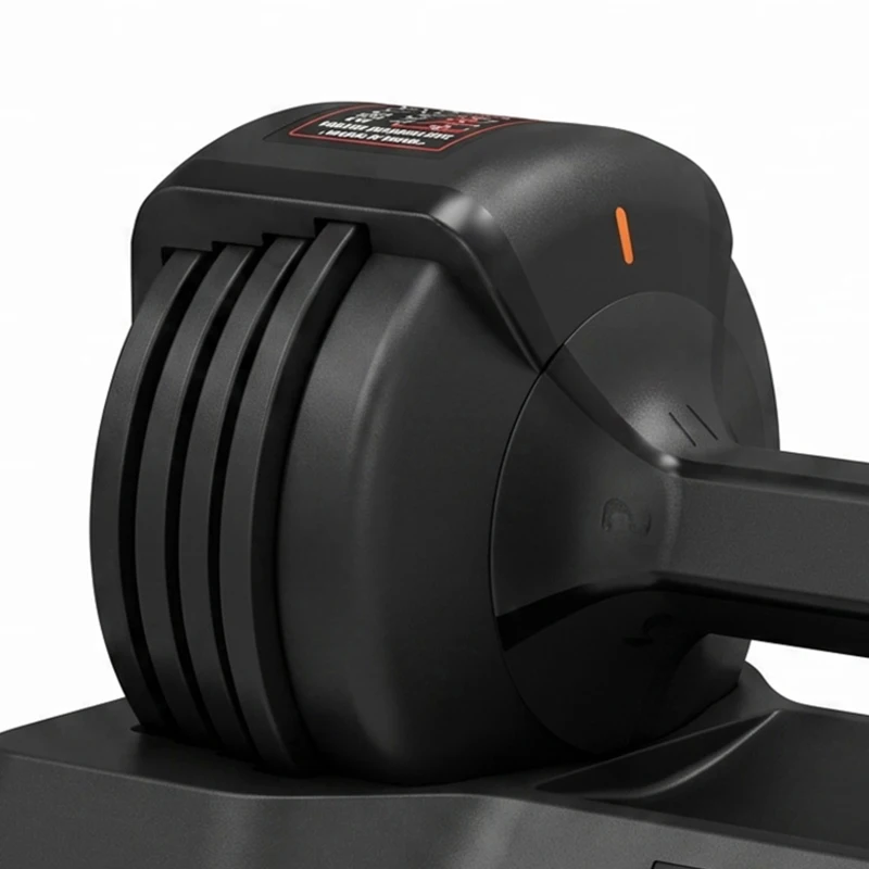 SPORTNOW Verstelbare dumbbell 11 kg met snelle gewichtsverstelling, opbergbasis en antislip handgreep