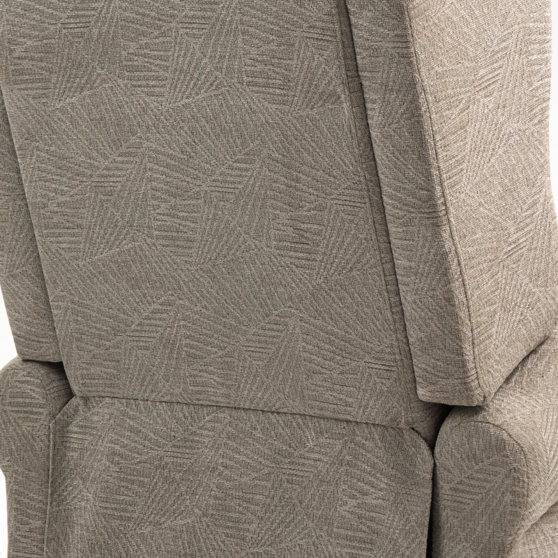 HOMCOM Velvet-Feel Electric Riser Recliner Chair - Khaki