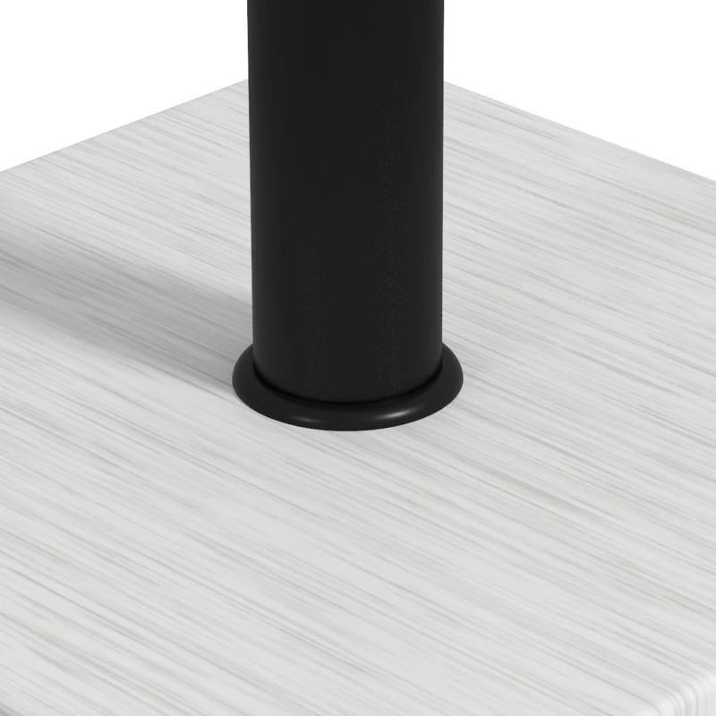 Outsunny Pied de parasol base de lestage en métal avec patins réglables - dim. 40L x 40l x 37H cm pour mât de Ø38 et Ø48mm