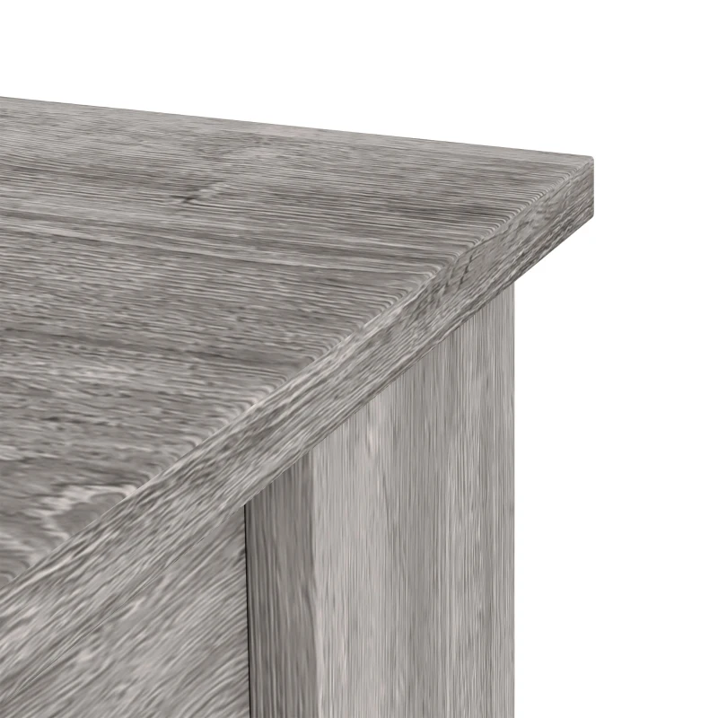 HOMCOM Dining Table for 4, 80L x 80W x 75Hcm, Modern Square Kitchen Table with Wood Effect Tabletop, Grey Wood Effect