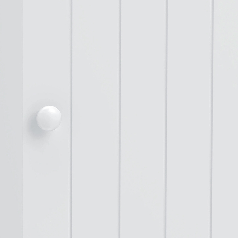 HOMCOM Armario de Baño de Pared Puerta con Cierre Suave Estante Ajustable para Cocina Lavadero 30x14x50 cm Blanco