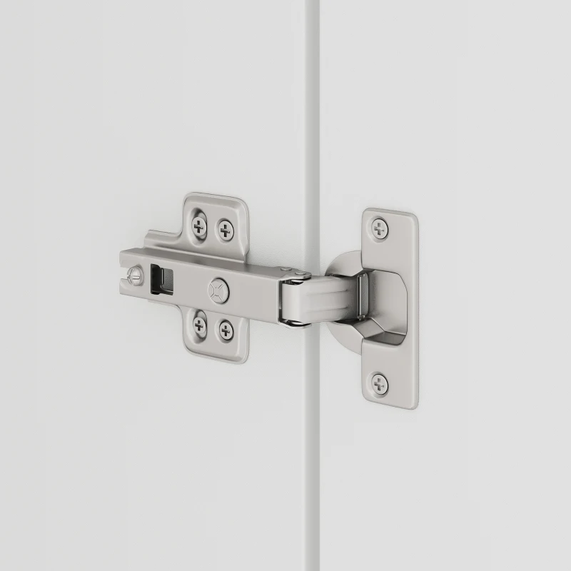 HOMCOM Armoire Chambre Penderie avec 2 Tiroirs, 2 Portes à Fermeture Douce et Barre de Suspension, 60 x 47 x 180 cm, Blanc